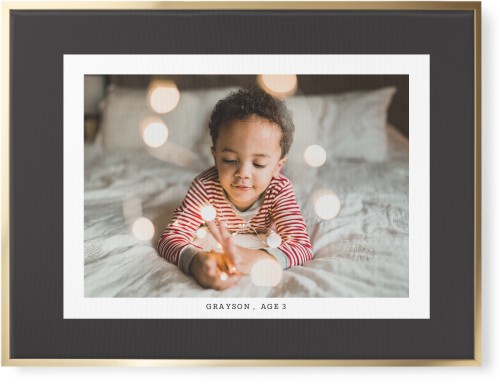 Frame Up Wall Art, Gold, Single piece, Canvas, 30x40, Gray, charcoal