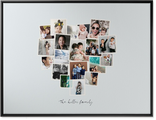 Heart Strings Wall Art, Black, Single piece, Canvas, 30x40, Gray, air