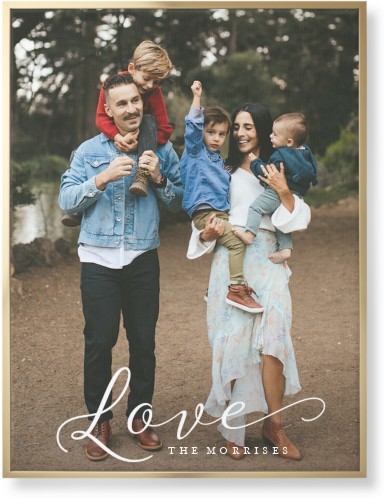 Just Love Portrait Wall Art, Gold, Single piece, Canvas, 30x40, White, white