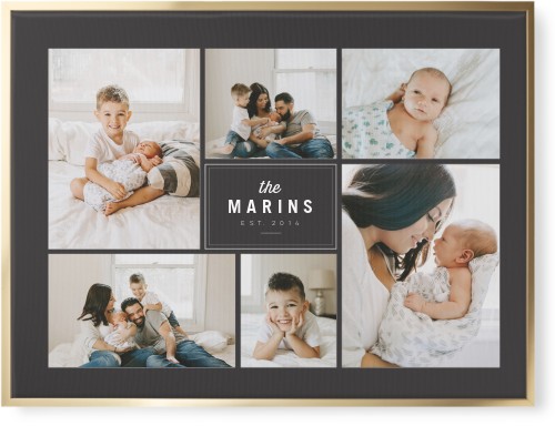 Round We Go Wall Art, Gold, Single piece, Canvas, 30x40, Gray, charcoal