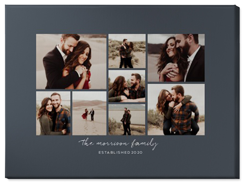 Pieces of Eight Wall Art, No Frame, Single piece, Canvas, 30x40, Gray, gray