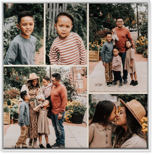 Gallery of Five Wall Art, White, Single piece, Canvas, 36x36, Multicolor, multi