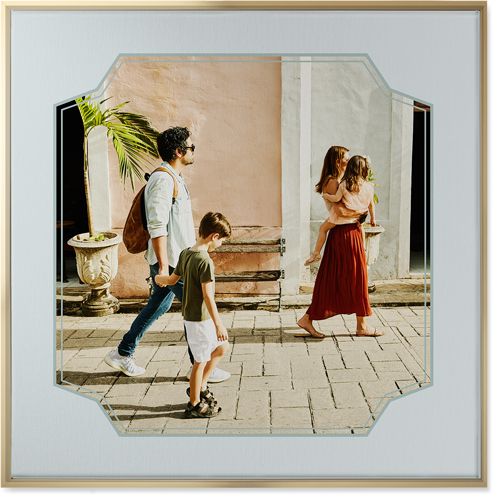 Unique Shape Wall Art, Gold, Single piece, Canvas, 36x36, Gray, air