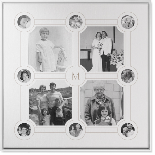 Vintage Family Tree Wall Art, White, Single piece, Canvas, 36x36, White, white