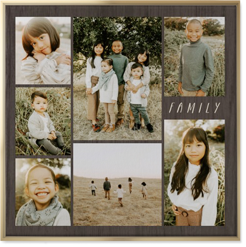 Lucky Seven Wall Art, Gold, Single piece, Canvas, 36x36, Multicolor