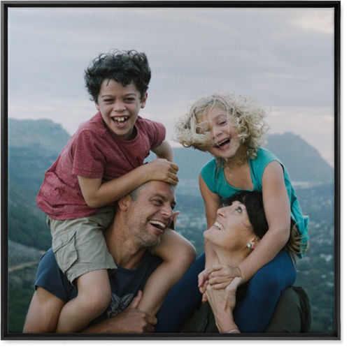 Photo Gallery Wall Art, Black, Single piece, Canvas, 36x36, Multicolor, multi