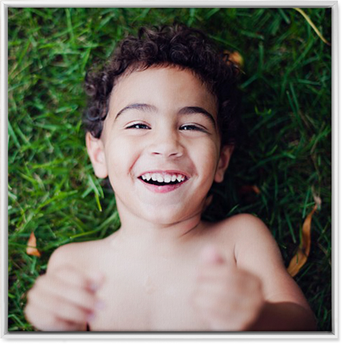 Photo Gallery Portrait Wall Art, White, Single piece, Canvas, 36x36, Multicolor
