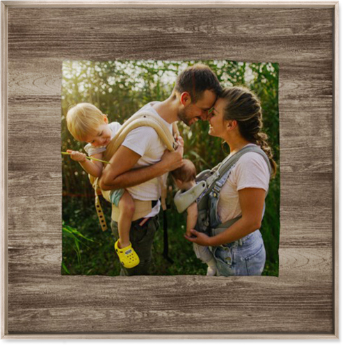 Countryside Wall Art, Metallic, Single piece, Canvas, 36x36, Brown, wood