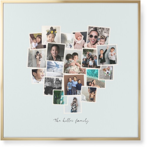 Heart Strings Wall Art, Gold, Single piece, Canvas, 36x36, Gray, air