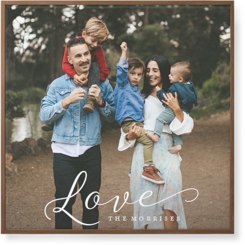 Just Love Portrait Wall Art, Natural, Single piece, Canvas, 36x36, White, white