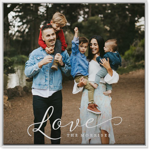 Just Love Portrait Wall Art, White, Single piece, Canvas, 36x36, White, white