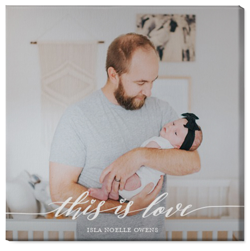 Love Is Wall Art, No Frame, Single piece, Canvas, 36x36, White