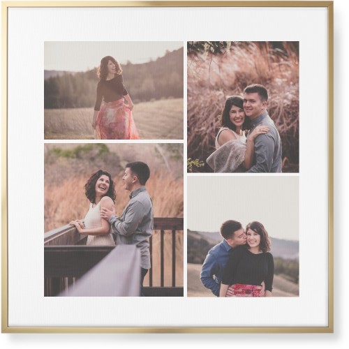 Four Winds Wall Art, Gold, Single piece, Canvas, 36x36, White, white