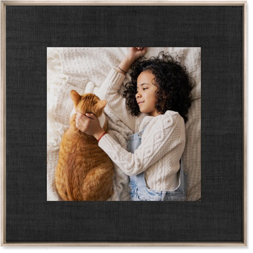 Full Frame One Wall Art, Metallic, Single piece, Canvas, 36x36, Black