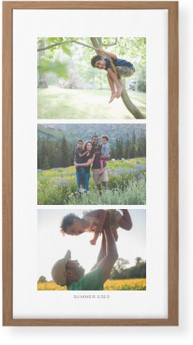 Three of a Kind Portrait Wall Art, Natural, Single piece, Canvas, 10x20, Multicolor