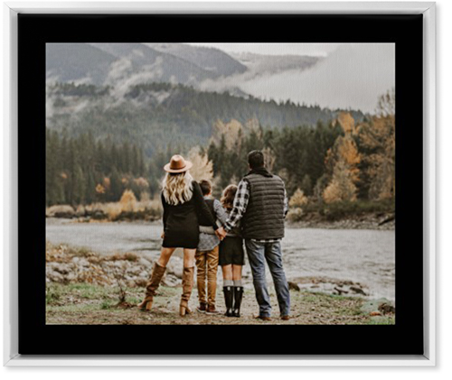 Simple Gallery of One Border Wall Art, White, Single piece, Canvas, 20x24, Multicolor, multi