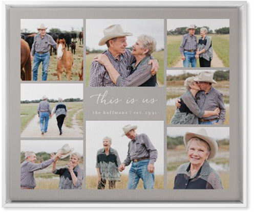 Gallery Around Text Wall Art, White, Single piece, Canvas, 20x24, Multicolor