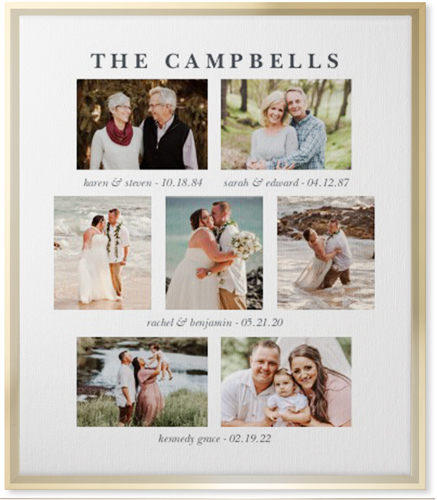 Our Family Roots Wall Art, Gold, Single piece, Canvas, 20x24, Multicolor, multi