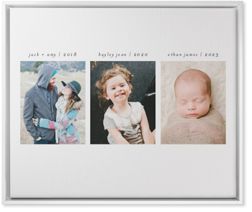 Our Timeline Wall Art, White, Single piece, Canvas, 20x24, Multicolor, multi