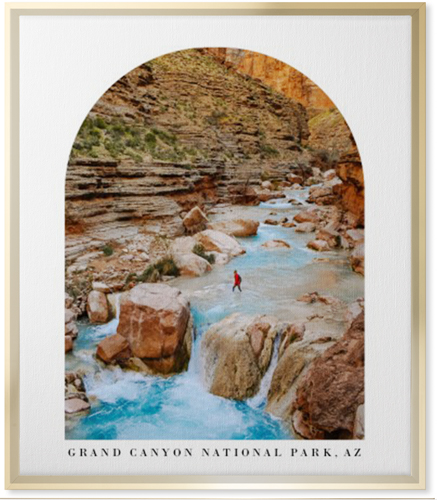 Archway View Wall Art, Gold, Single piece, Canvas, 20x24, White, white