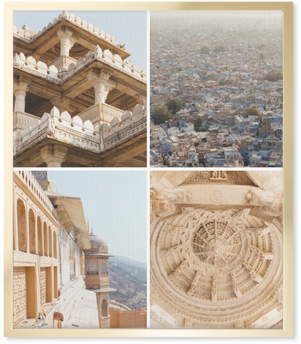 Four Top Wall Art, Gold, Single piece, Canvas, 20x24, Multicolor, multi