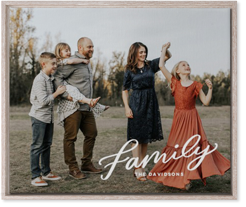 Family Letters Wall Art, Rustic, Single piece, Canvas, 20x24, White, white