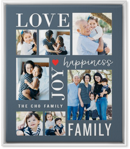 Happiness Is Wall Art, White, Single piece, Canvas, 20x24, Gray