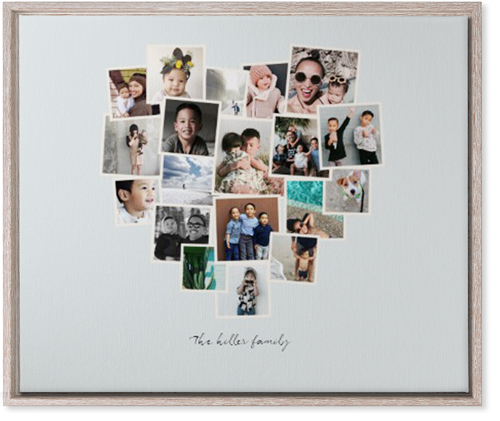 Heart Strings Wall Art, Rustic, Single piece, Canvas, 20x24, Gray, air