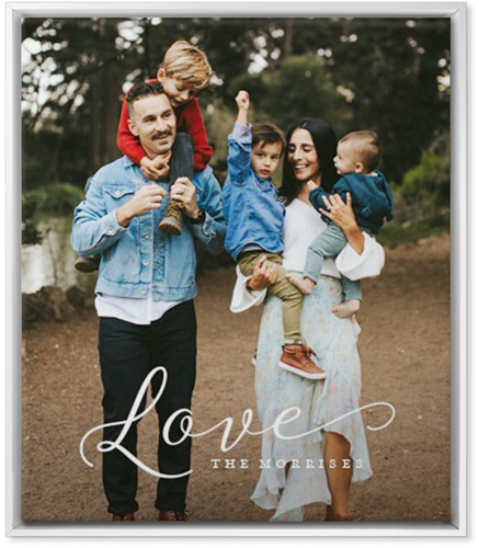 Just Love Portrait Wall Art, White, Single piece, Canvas, 20x24, White, white