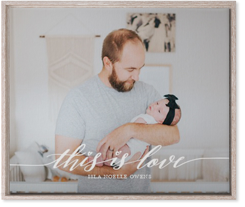 Love Is Wall Art, Rustic, Single piece, Canvas, 20x24, White