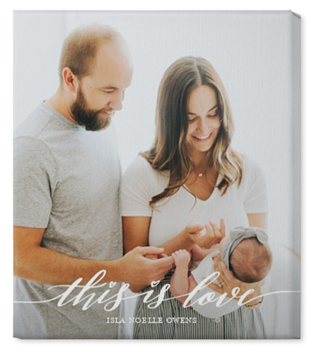 Love Is Portrait Wall Art, No Frame, Single piece, Canvas, 20x24, White, white