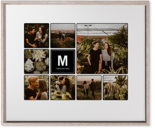 Photo Tiles Wall Art, Rustic, Single piece, Canvas, 20x24, Black
