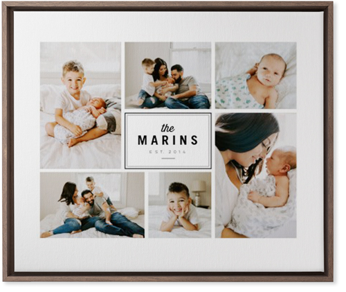 Round We Go Wall Art, Walnut, Single piece, Canvas, 20x24, White, white