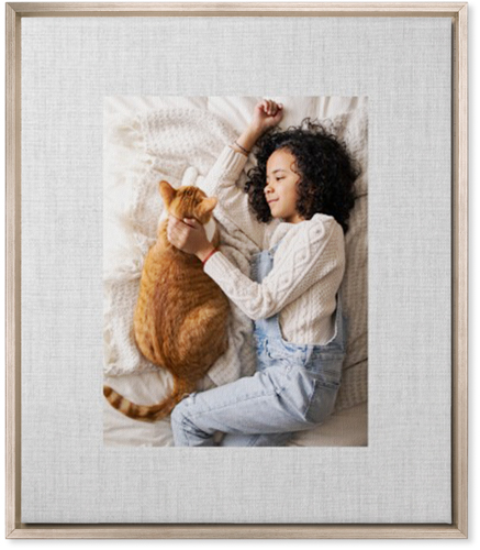 Full Frame One Wall Art, Metallic, Single piece, Canvas, 20x24, White