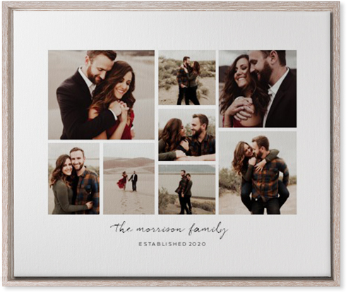 Pieces of Eight Wall Art, Rustic, Single piece, Canvas, 20x24, White, white