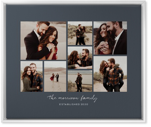 Pieces of Eight Wall Art, White, Single piece, Canvas, 20x24, Gray, gray