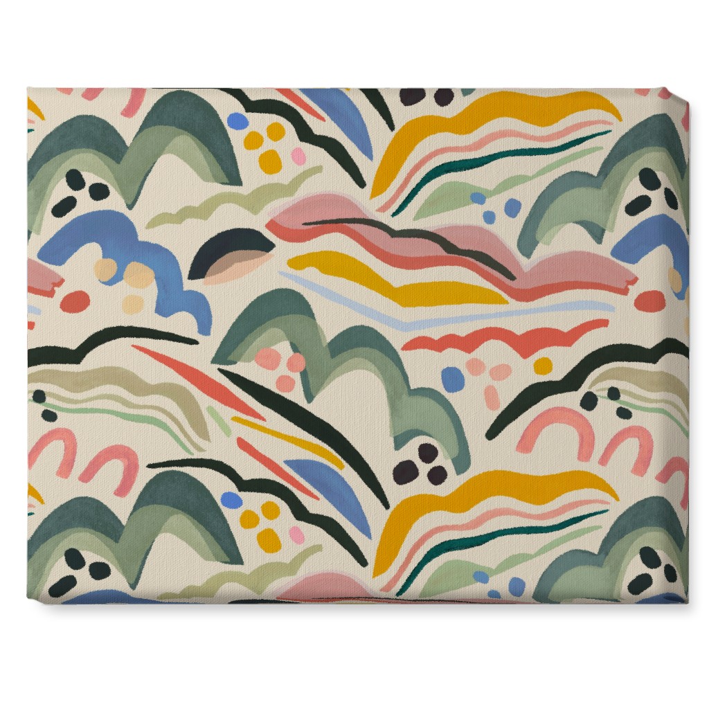 Rolling Hills - Multi Wall Art, No Frame, Single piece, Canvas, 16x20, Multicolor