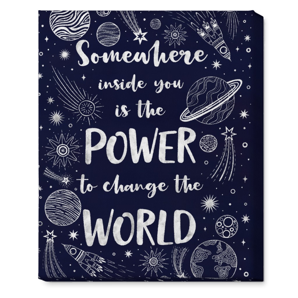 Somewhere Inside You Motivational Quote Wall Art, No Frame, Single piece, Canvas, 16x20