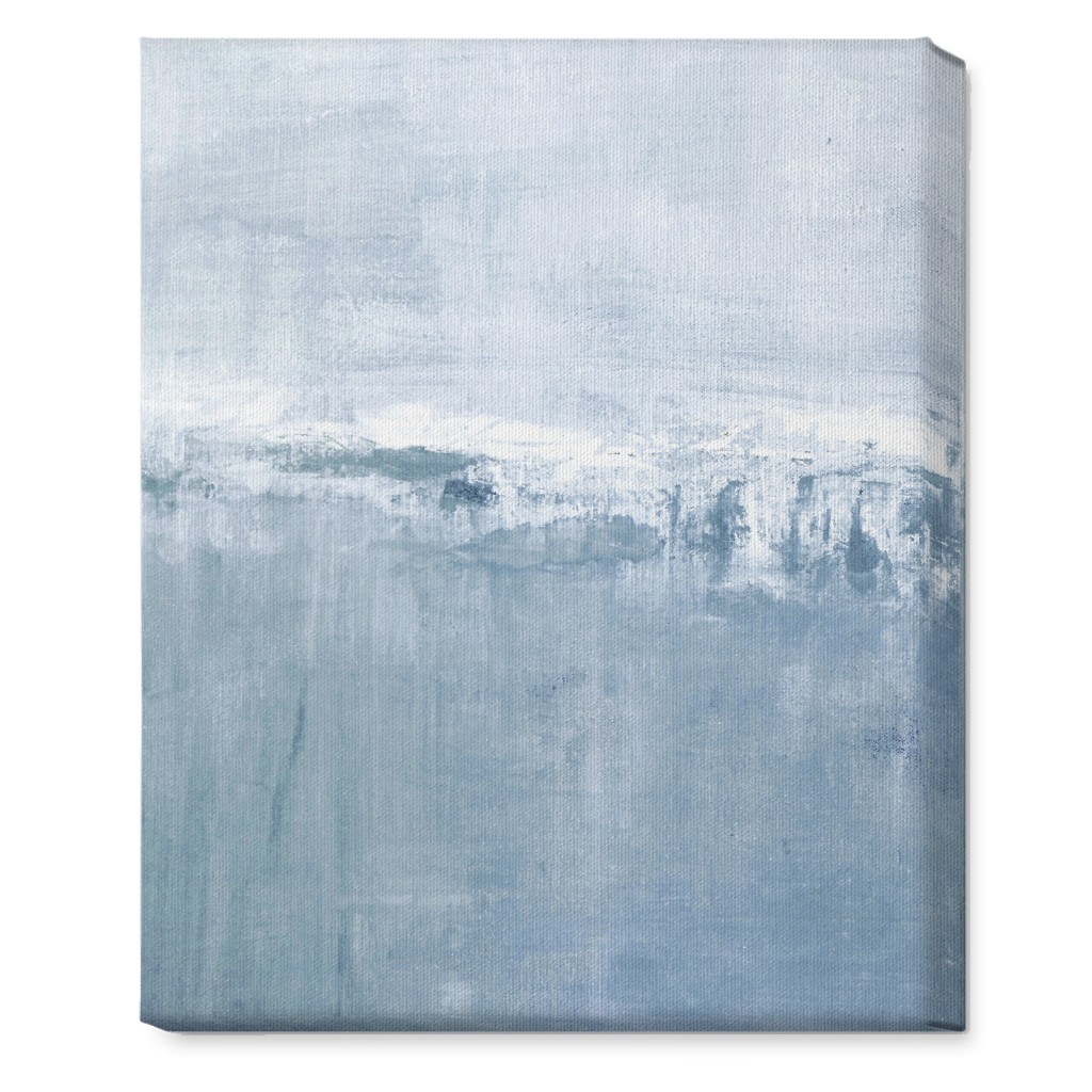 Left Tranquil Diptych - Blue Wall Art, No Frame, Single piece, Canvas, 16x20, Blue, True Blue