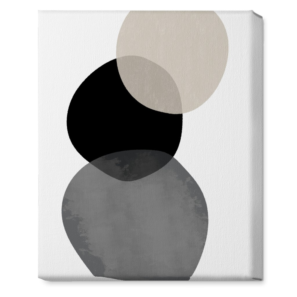 Stones Wall Art, No Frame, Single piece, Canvas, 16x20, Gray, Pebble