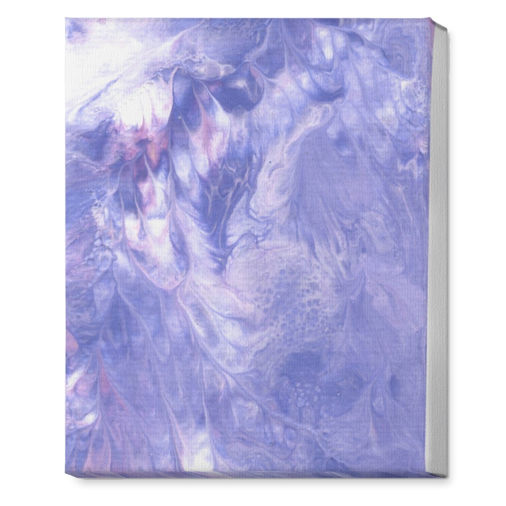 Acrylic Pour - Purple Wall Art, No Frame, Single piece, Canvas, 16x20, Purple, Purple