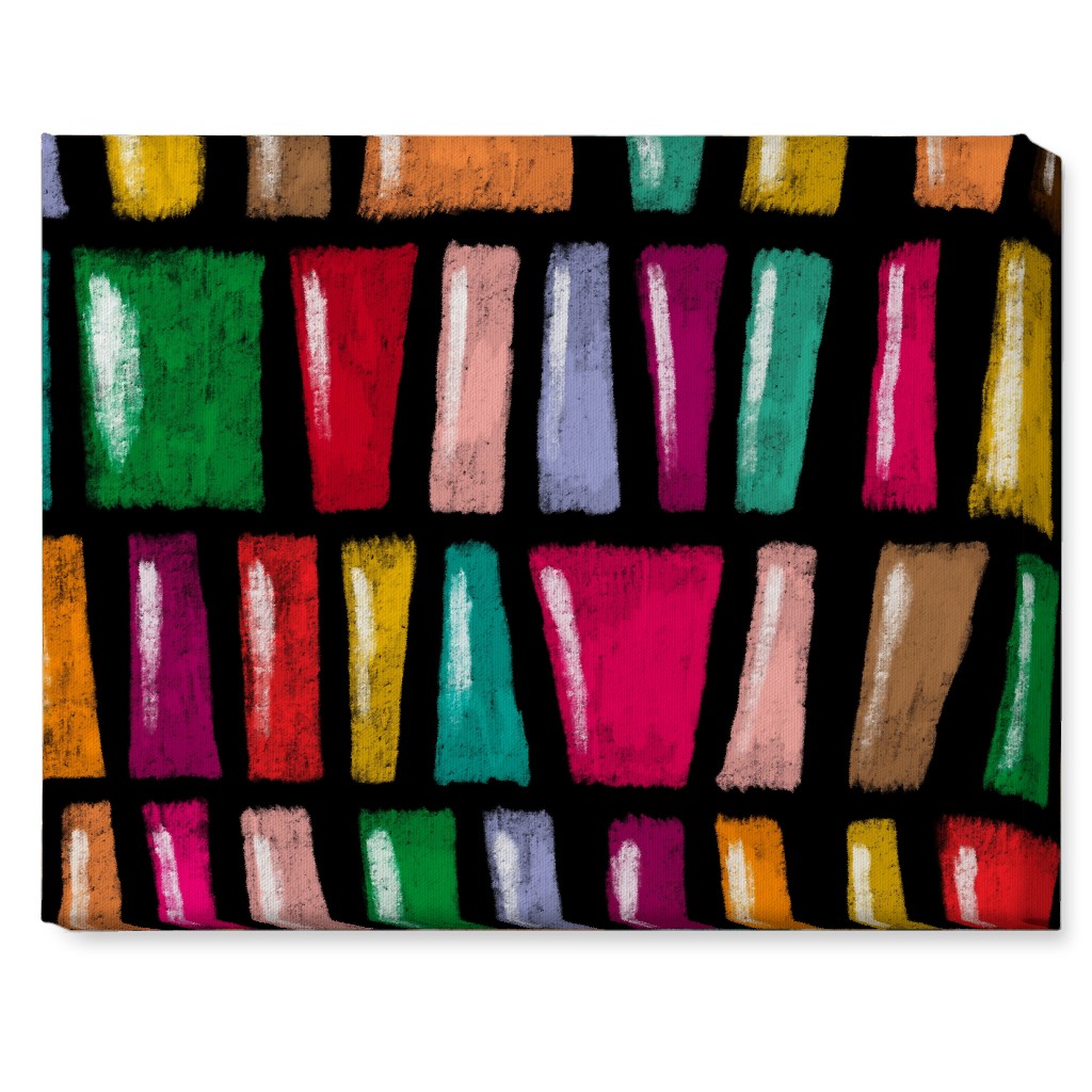 Stained Glass Abstract - Multi Wall Art, No Frame, Single piece, Canvas, 16x20, Multicolor