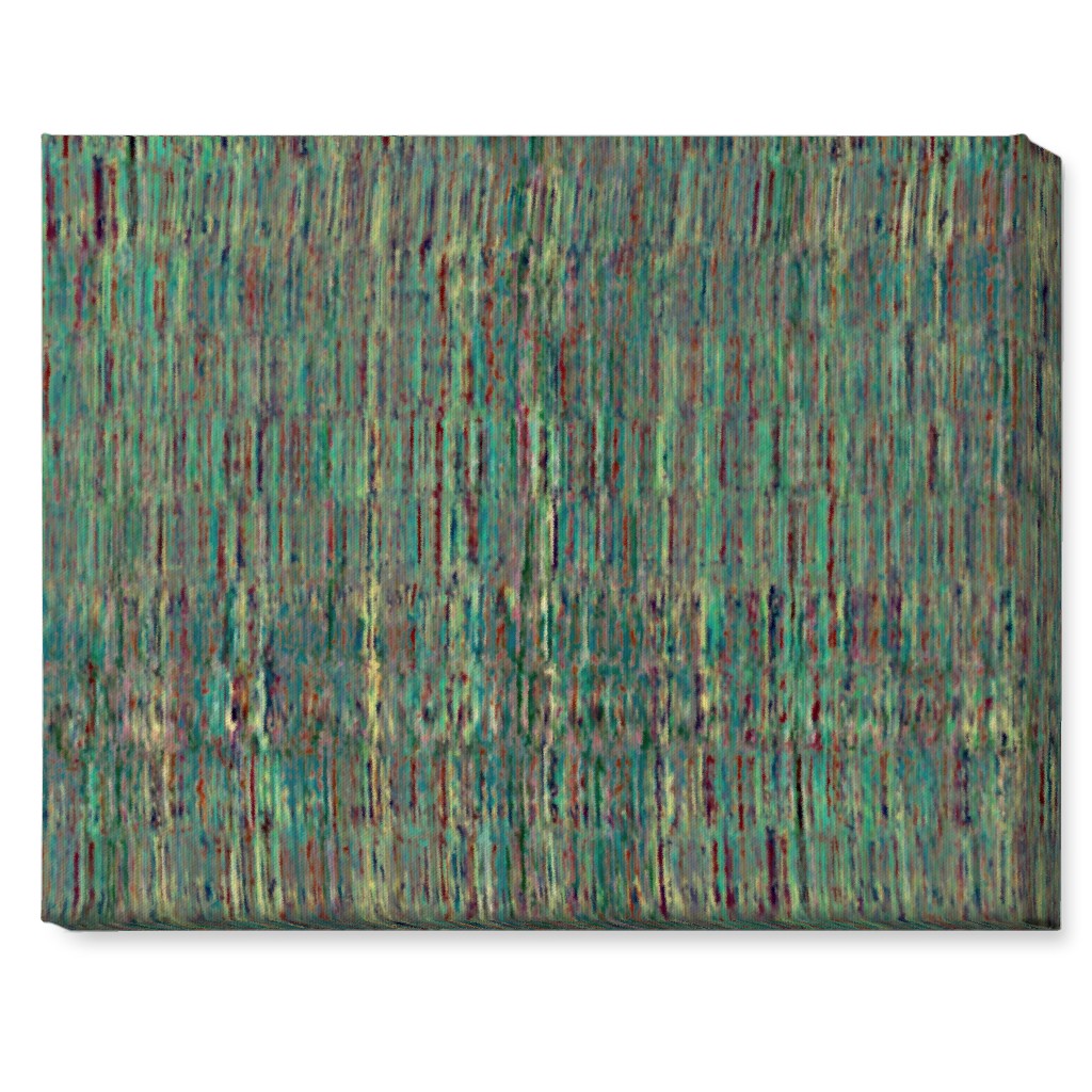 String Theory - Green Wall Art, No Frame, Single piece, Canvas, 16x20, Green