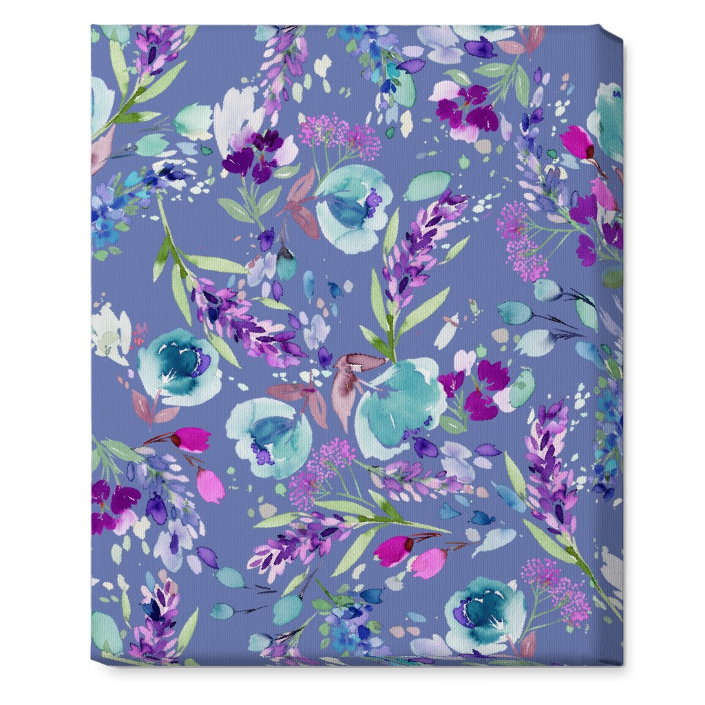 Lavender Bunches - Purple Wall Art, No Frame, Single piece, Canvas, 16x20, Purple, Purple