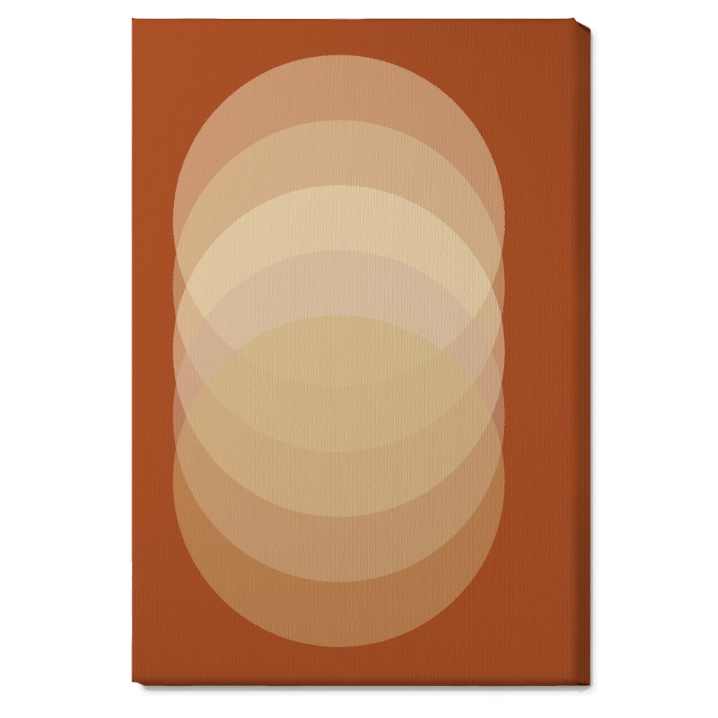 Abstract Sunrise - Orange Wall Art, No Frame, Single piece, Canvas, 20x30, Orange