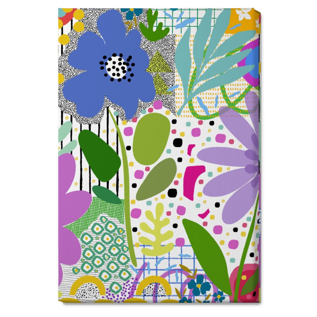 Fiesta Floral - Multi Wall Art, No Frame, Single piece, Canvas, 20x30, Multicolor