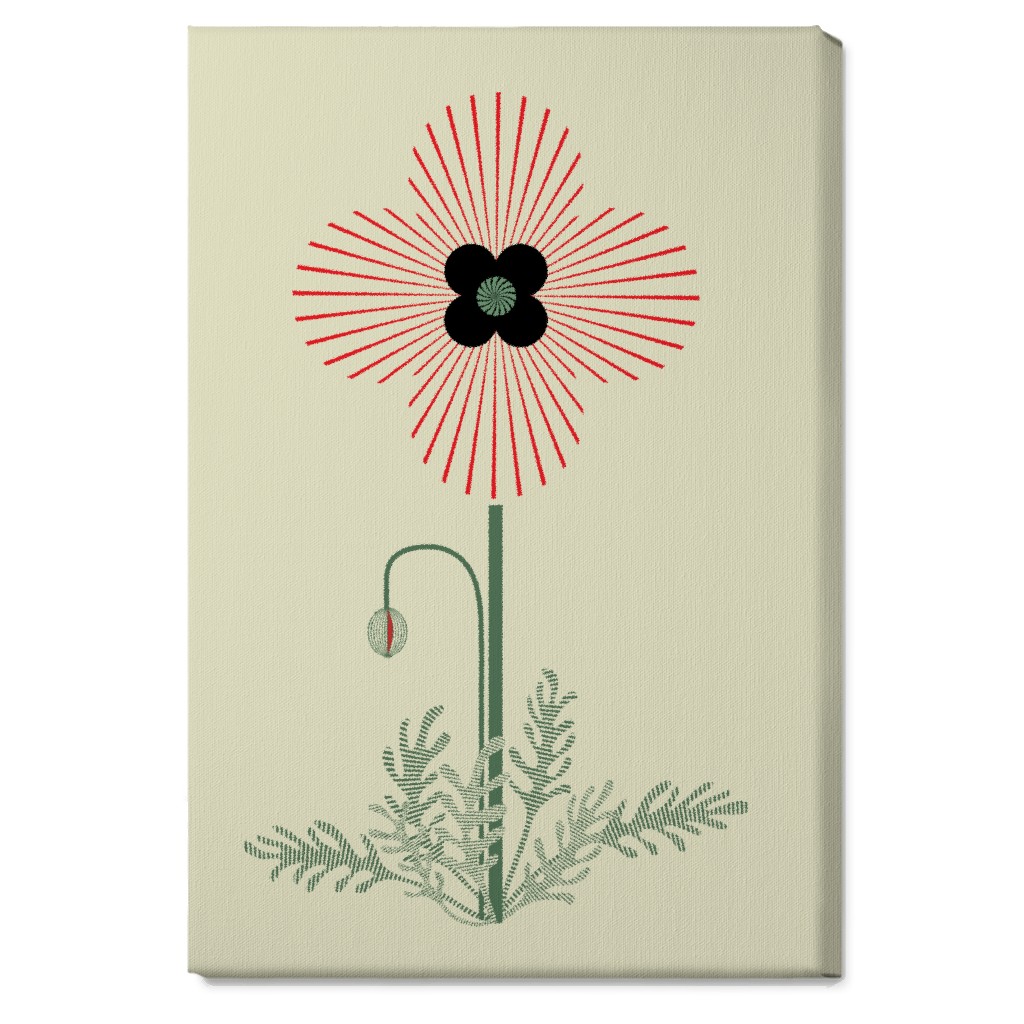 Red Unframed Wall Art