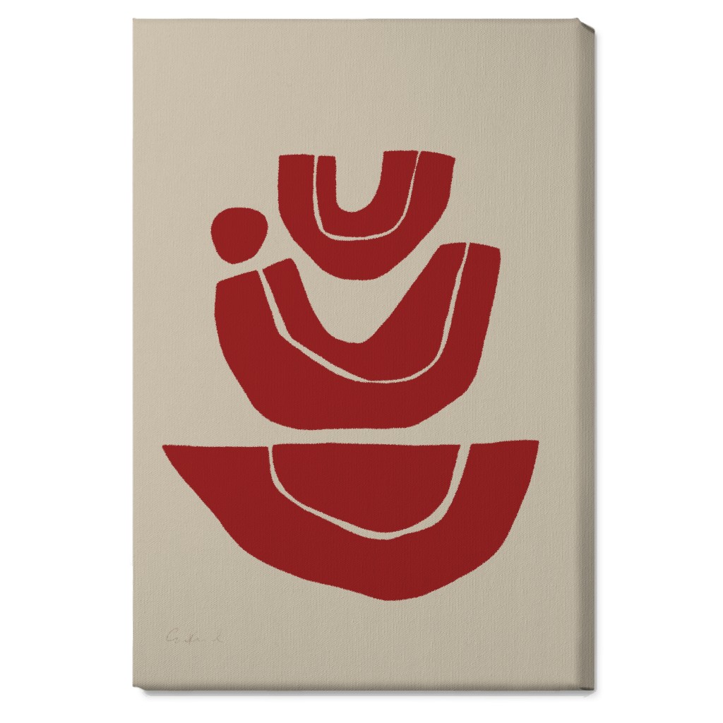 Red Wall Art Wedding Anniversary Gift