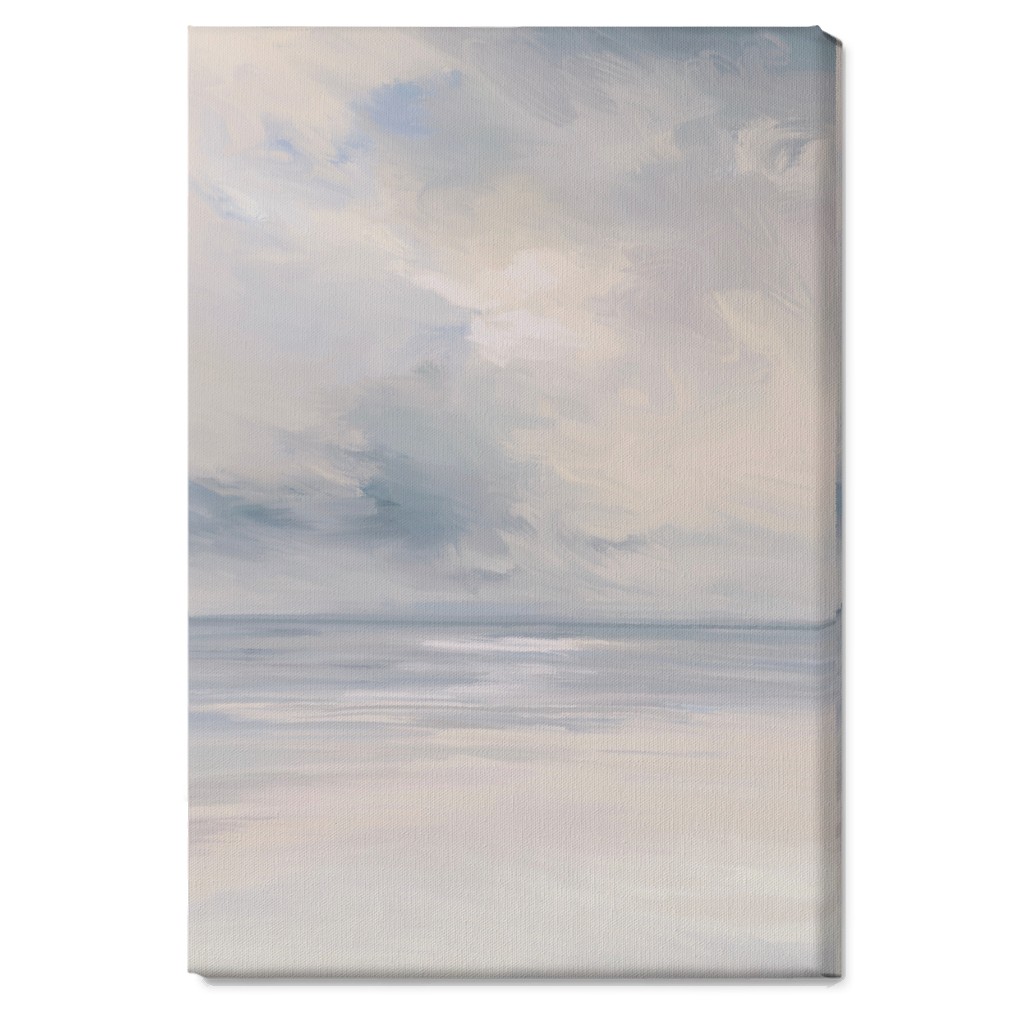 Beach Day - Neutral Wall Art, No Frame, Single piece, Canvas, 20x30, Blue, True Blue