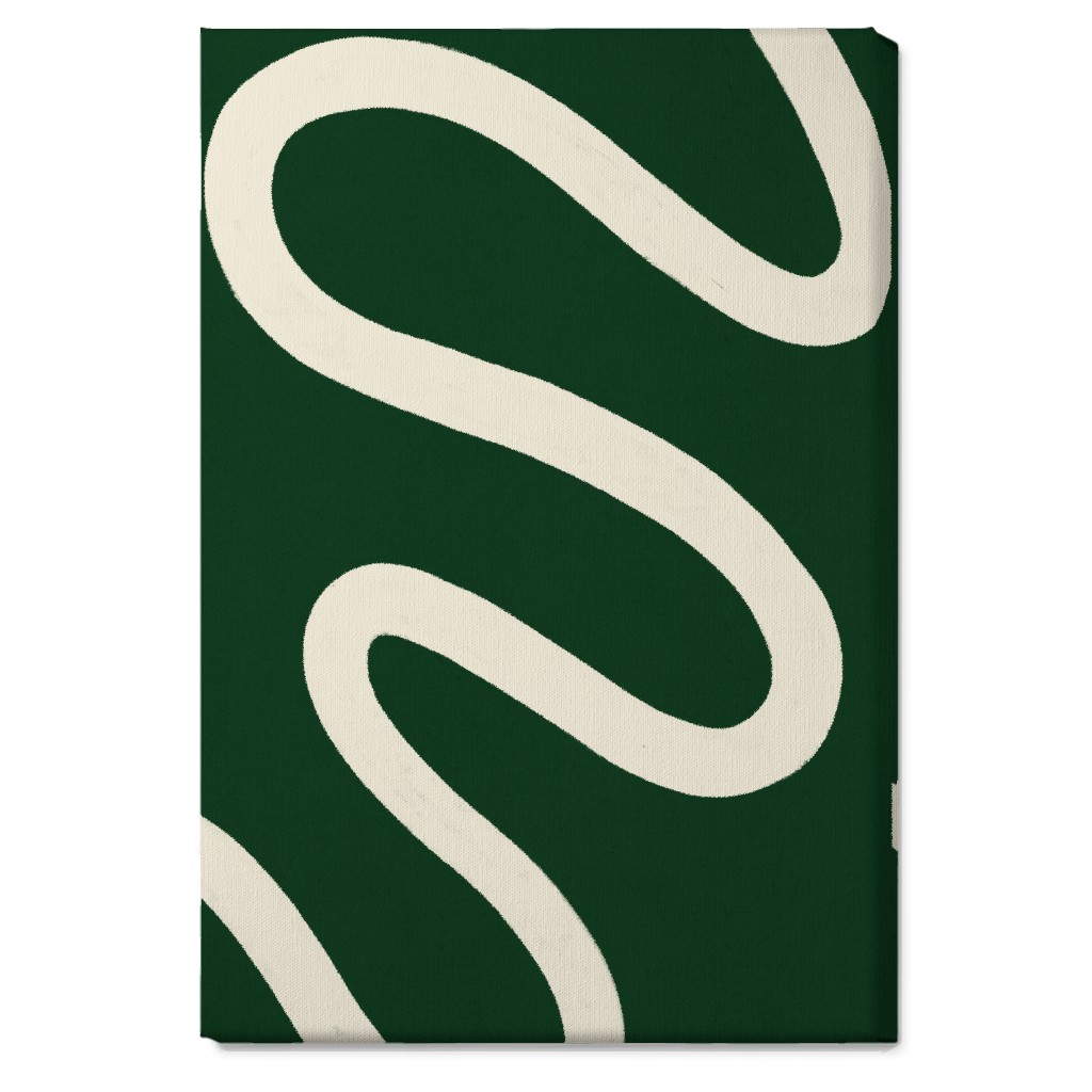 Tangled Brush Strokes Ii Wall Art, No Frame, Single piece, Canvas, 20x30, Green